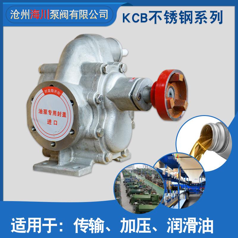 不锈钢齿轮泵三相抽油自吸输送不锈钢油泵KCB18.3-KCB200