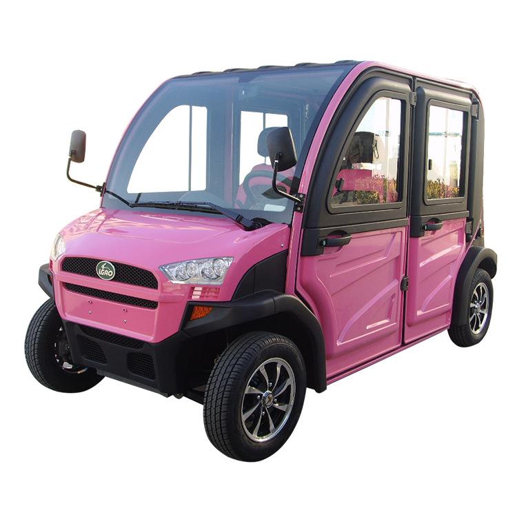 全封闭电动四轮车四座电动观光车老年电动代步车出口经典款工厂
