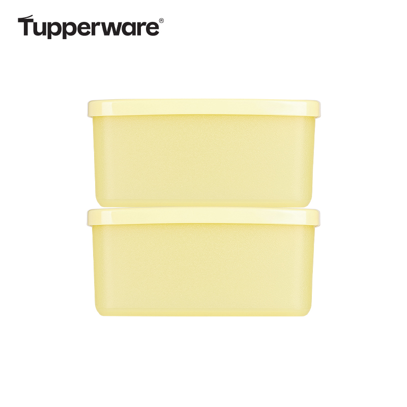 特百惠便携水果保鲜盒400ml家用食品级冰箱塑料冷藏真空密封储藏