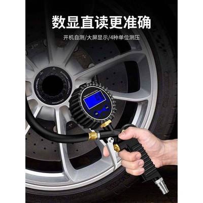 德国进口技术胎压表气压表高精度带压力充气头汽车轮胎压监测器计