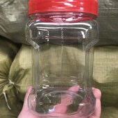 装 一斤豆腐乳酱菜塑料瓶四方形750ml特加厚高档二斤1000g蜂蜜瓶