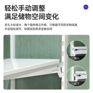 精选铂耐金属衣柜走入式衣帽间整体全屋定制家具配件设计效果图1.