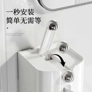 吸盘圆球纸巾盒壁挂式洗脸巾收纳盒卫生间厕所高级感抽纸盒免打孔