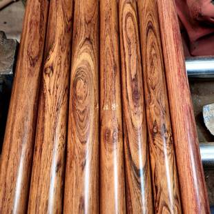 红贵宝酸枝木棍文玩把件硬木实心圆棒工艺礼品摆饰木料实干杆擀原