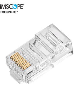 康普原装 安普 AMP超五类非屏蔽水晶头 8-554720-3 (100个一包)