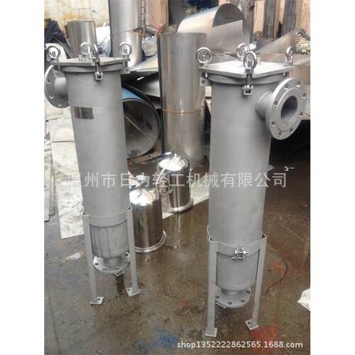 φ219*810 吊环法兰 袋式过滤器 表面喷砂处理