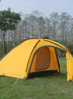 H双illman/青云4户希尔曼青云4一室一厅4帐篷层铝杆四季防风人防