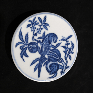 稀雀 研山琢玉研山琢玉非遗传人赵子润出品 鹦鹉盖置