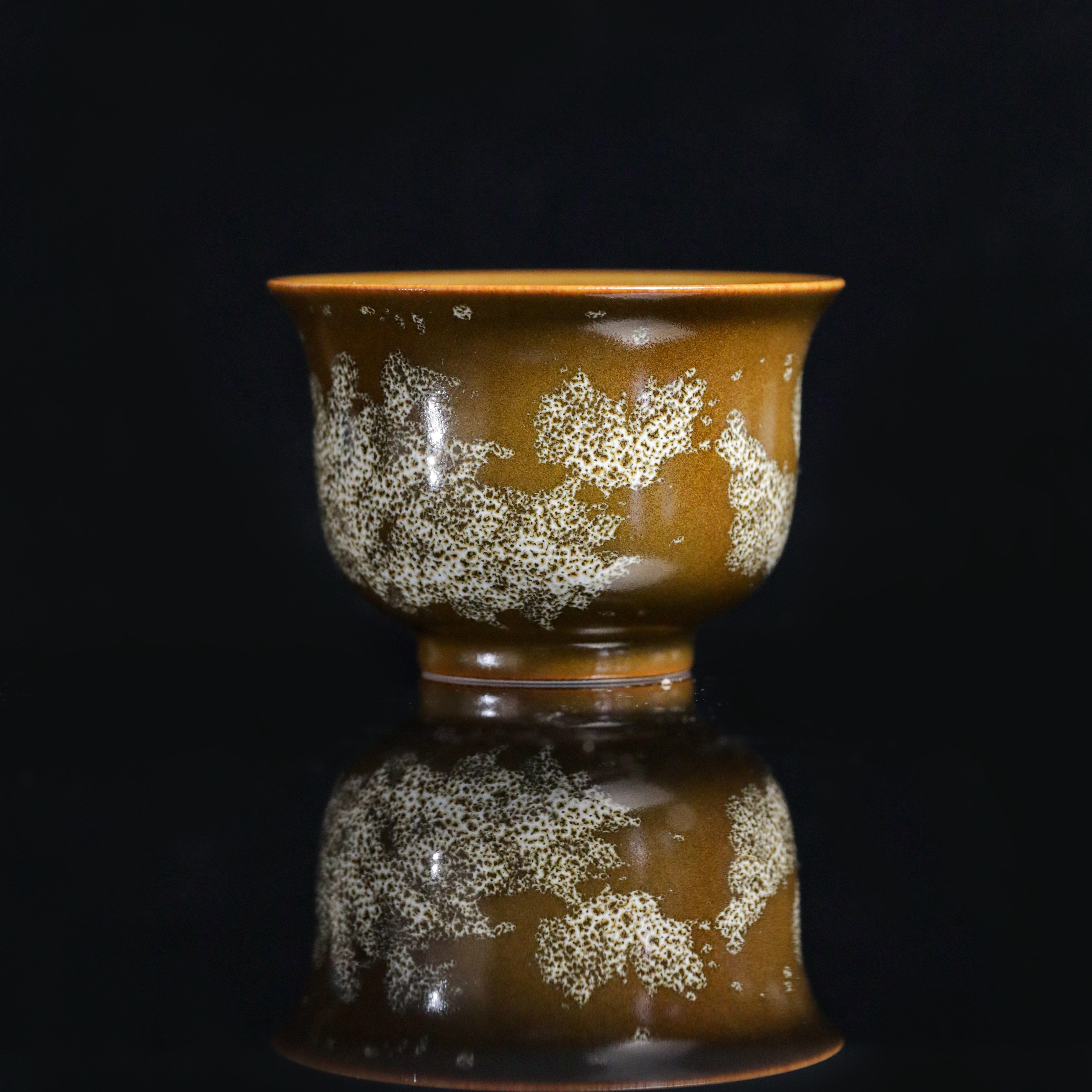 稀雀 文丘 吉州窑 茶叶末鹧鸪斑天目炉式杯