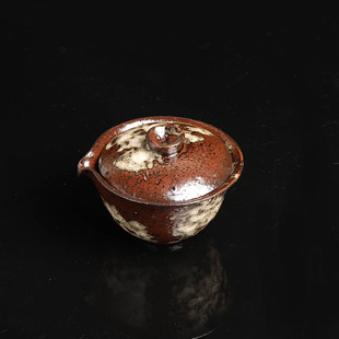 稀雀 吉州窑非遗 文丘 复古烧鹧鸪斑天目宝瓶盖碗100ml