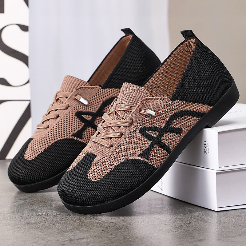 鞋子女夏季新款单鞋薄款软底不累脚网面镂空透气百搭不累脚礼品鞋