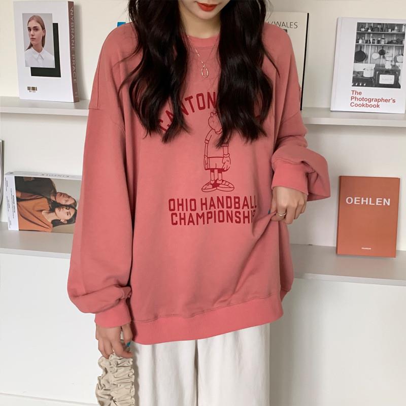 薄款卫衣女装秋季2025新款韩版宽松原宿风长袖学生上衣服女潮ins
