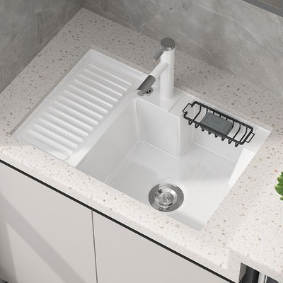 定制阳台陶瓷洗手盆台下盆嵌入式洗衣盆带搓板加深洗衣池菜盆水槽