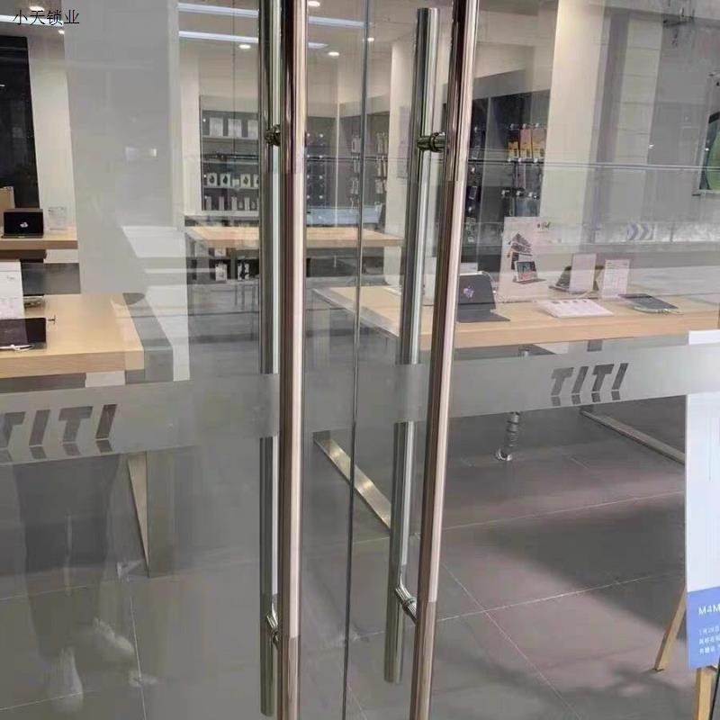 玻璃门拉手加厚不锈钢大门把手有无框门木门推拉门商铺拉手对装.