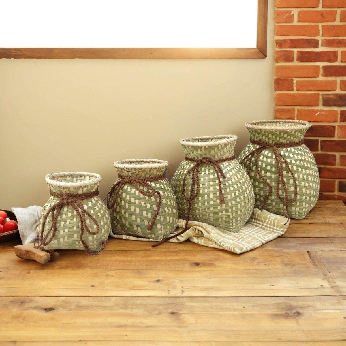 竹编鱼篓 采茶小竹篓 装零食小竹筐 收纳筐 包装演出道具竹篮竹篓,特色手工艺,竹编/竹雕,淘宝优惠券,粉丝福利购,淘宝优惠卷