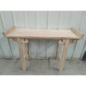 彷古简约实木玄关柜老榆木条案条案玄关桌供桌供台佛台半成品白茬