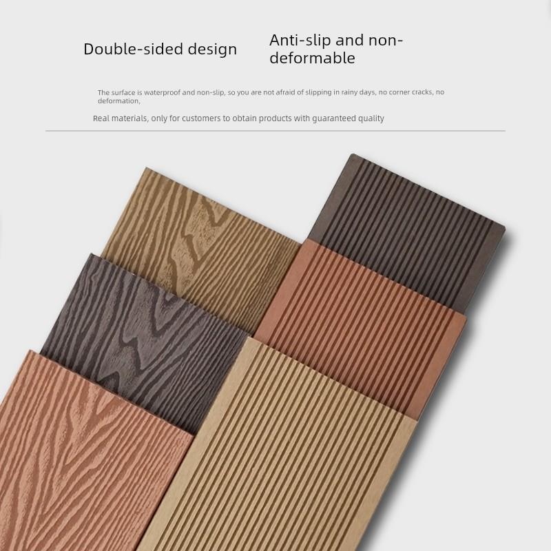 室外塑木地板露台花园阳台木塑板室外庭院防腐木地板自铺安装