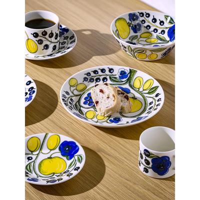 芬兰进口Arabia硕果餐具陶瓷餐盘家用菜盘碗碟子水果沙拉碗咖啡杯