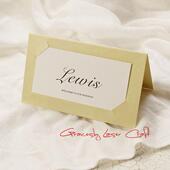 20张新款 简约结婚嘉宾席位牌桌卡个性 台卡商业会议高档名字坐席卡