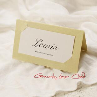 20张新款简约结婚嘉宾席位牌桌卡个性台卡商业会议高档名字坐席卡