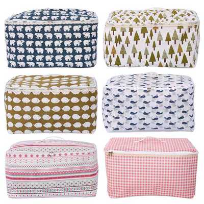 大号冬被收纳袋复PE防水层衣物整理搬家袋帆布拉链被子袋0679