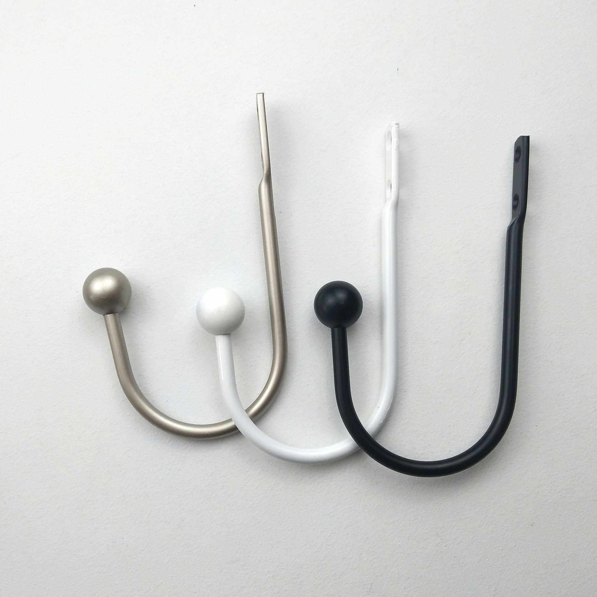 现代简约款 窗帘配件欧式U型窗帘绑带挂钩壁勾墙钩球型,基础建材,挂衣钩,淘宝优惠券,粉丝福利购,淘宝优惠卷