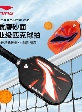 李宁匹克球拍初学者一体拍训练运动力量型/控制型 pickleball球拍