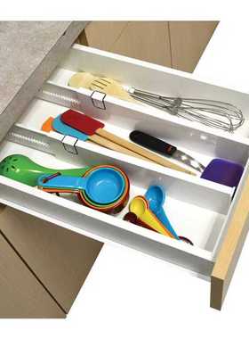 TV新款伸缩隔板drawer dividers可抽屉整理收纳隔板 归纳可调节挡