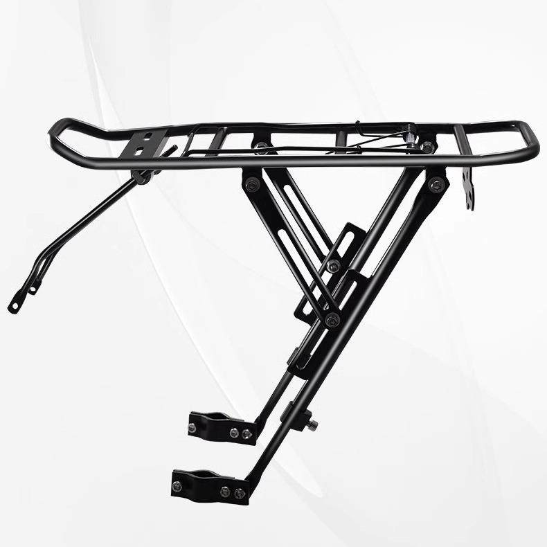 自行车后衣架碟刹铝合金后货架快拆式山地车货架衣架后尾架