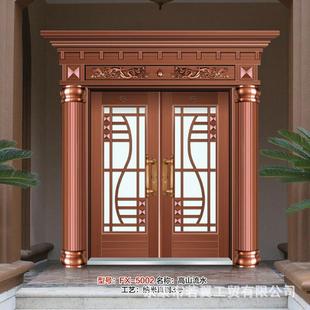 防盗安全锌合金大门铁艺大门农村别墅大门入户门铁门定