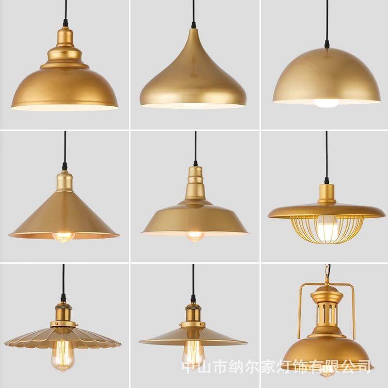 现代简约餐厅吊灯金色个性服装店火锅装饰灯罩工业风餐桌锅盖灯具,家装灯饰光源,智能吊灯,淘宝优惠券,粉丝福利购,淘宝优惠卷