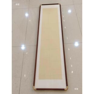 画框明式实木仿铜角细画框装裱画框塑铜角框小明边框书法字画线条