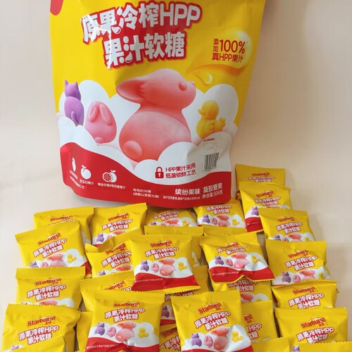 山姆星爆原果冷榨HPP果汁软糖504g办公室Q弹休闲零食多种水果口味