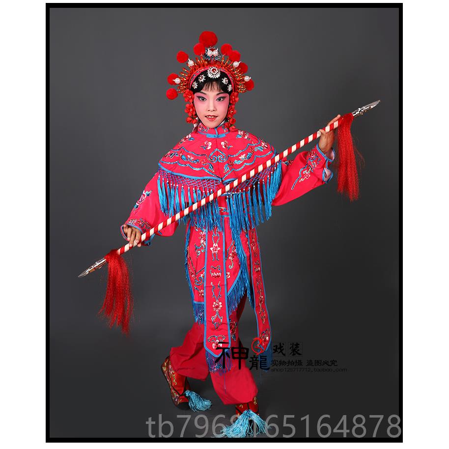 高档京越剧戏曲戏剧服演出装 刀旦马武旦女兵女女将兵衣 戏服