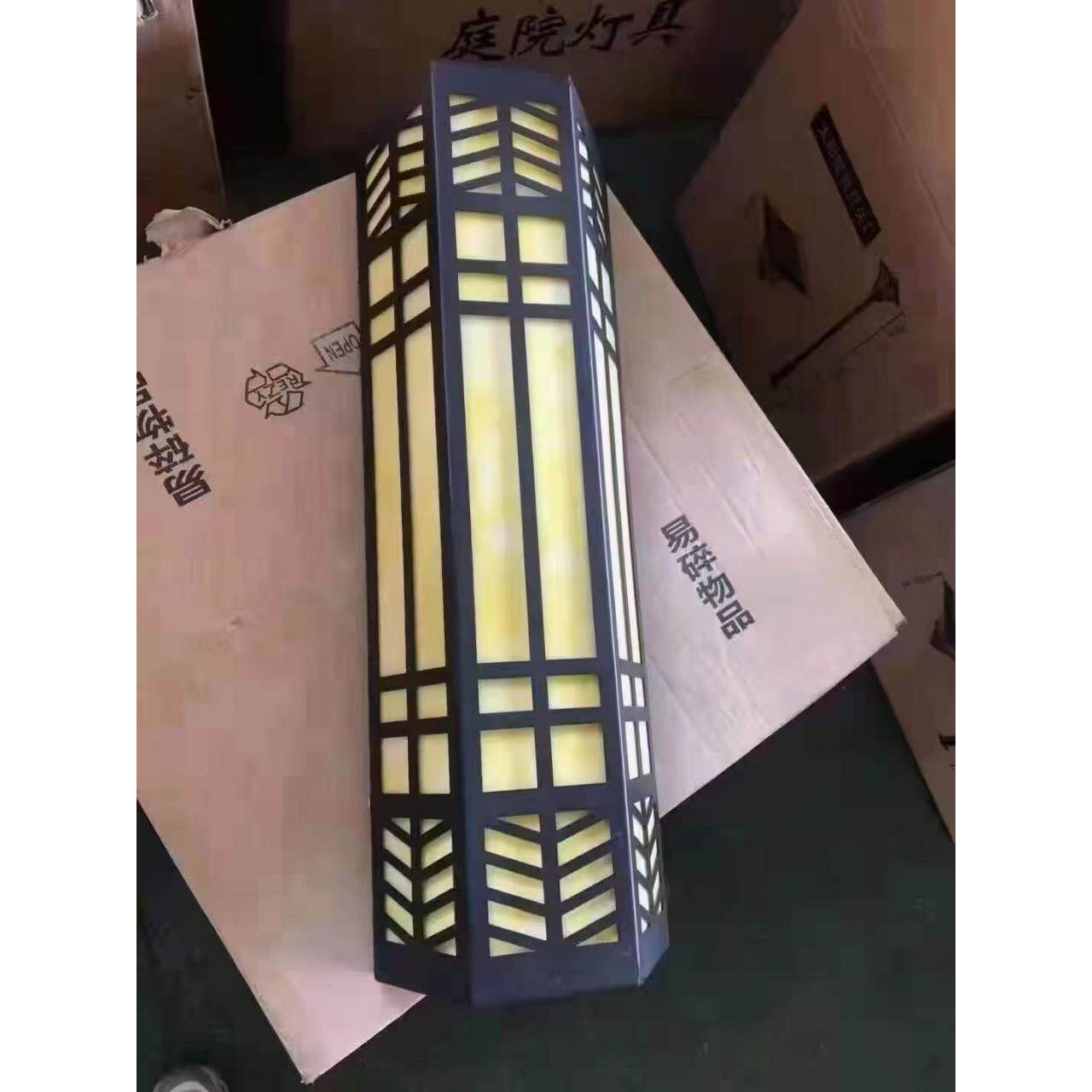 户外壁灯酒店小区别墅仿云石壁灯新中式开发商售楼部大门墙壁灯