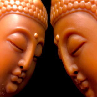 橄榄核单籽单颗阿k弥陀佛吊坠挂件雕刻佛头核雕手串配珠文玩手把