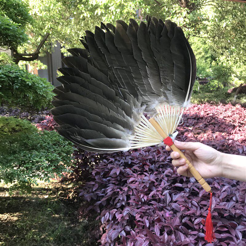 工艺扇羽毛e扇鹅毛扇诸葛亮孔明扇子茶炉扇宝宝孕妇扇纳凉扇道具