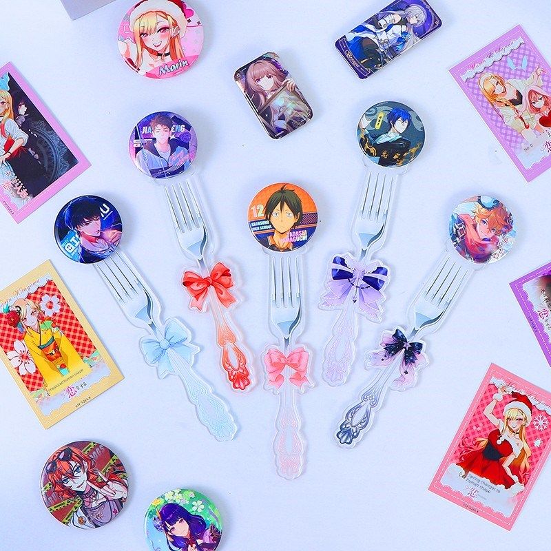 可爱的餐桌叉丙烯酸打q孔棒透明磁吸优雅的谷美棒磁推透明展示刀,模玩/动漫/周边/娃圈三坑/桌游,谷美,淘宝优惠券,粉丝福利购,淘宝优惠卷