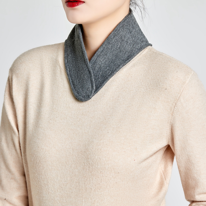 纯棉护颈椎保暖小围脖套男女护脖子睡觉防L寒空调房月子护颈带神