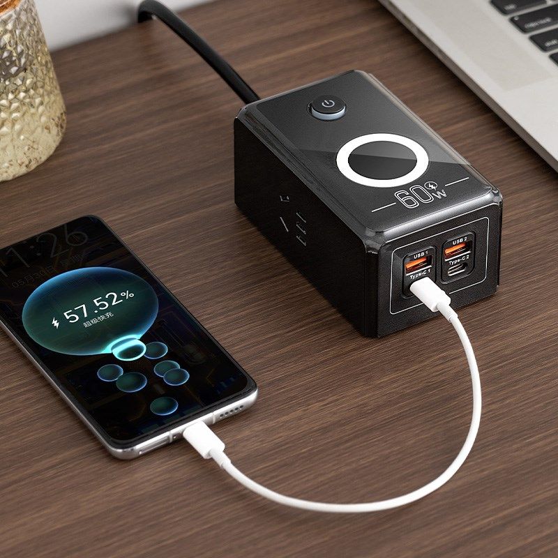 魔方快充插座无线充电器排插多用功能usb多孔30W T60W手机插线板,电子/电工,接线板,淘宝优惠券,粉丝福利购,淘宝优惠卷