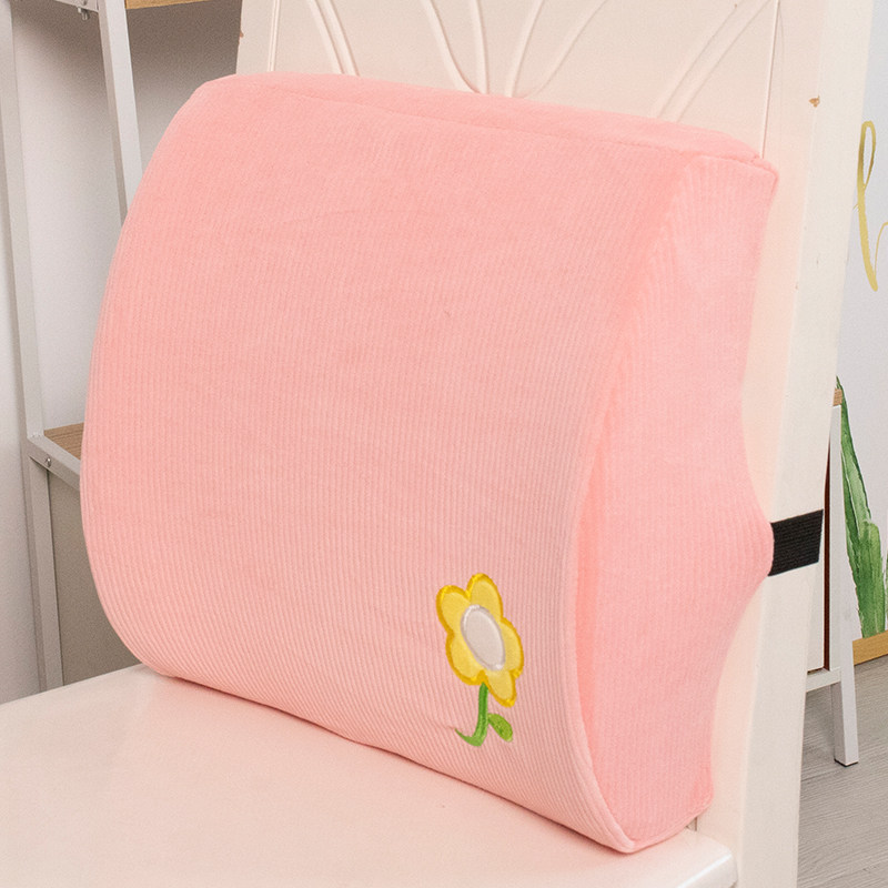 办公室腰靠垫记忆棉护腰汽车腰垫腰枕座椅M靠背垫抱枕靠枕久坐夏