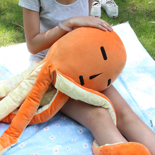 BIBIG的杂货铺耿直触手章鱼表情包滑稽抱枕等身玩偶W公仔生日礼物