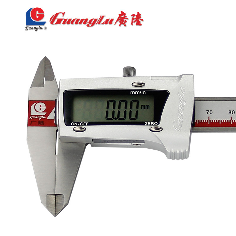 广陆数显卡尺0-1k50-200-300数字电子不锈钢游标工业文玩油标包邮