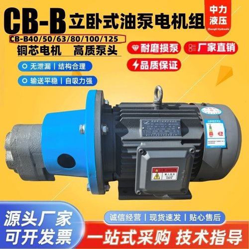 CB-B63/B40JZ CB-B125/80/100JZ立卧式齿轮油泵电机润滑2.2/3/4KW