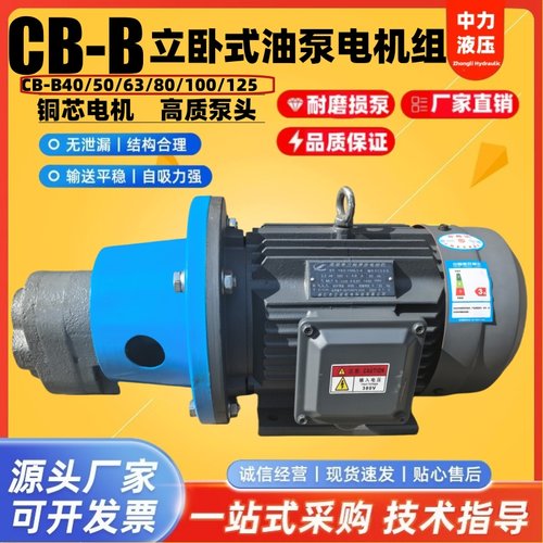 CB-B63/B40JZ CB-B125/80/100JZ立卧式齿轮油泵电机润滑2.2/3/4KW