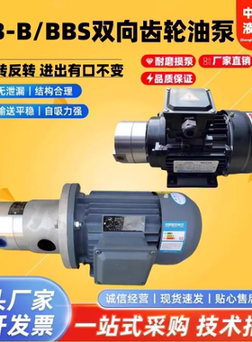 BBS-6/10/4双向齿轮油泵LB-BB/16/20/25/32颗粒机泵电机370W/550W