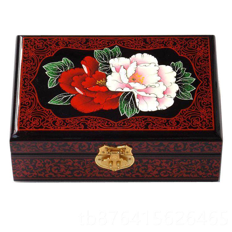 正品高档实扬州日本珠宝首饰盒小纯手工木质带锁中风国风木ins古,饰品/流行首饰/时尚饰品新,首饰盒,淘宝优惠券,粉丝福利购,淘宝优惠卷