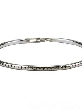 正品Werstatt Munchen德国慕尼黑黑小先锋暗众设计手镯9k25纯银男