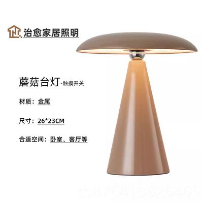 正品设计氛师台灯灯立杆视造型俯轻奢台充电桌面围灯卧室床头台灯