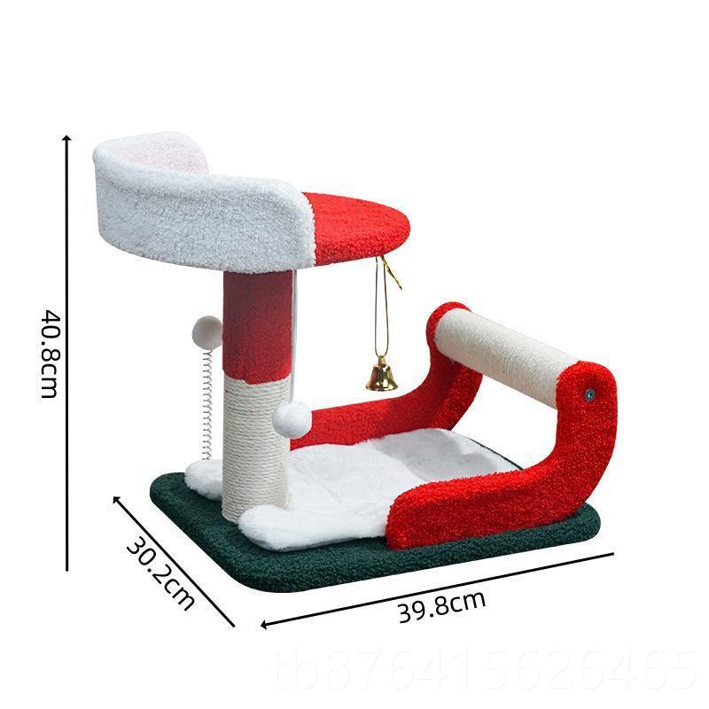 正品圣体雪橇猫诞爬架礼盒猫窝猫树屋一麻猫架猫咪剑猫抓柱滑雪爬